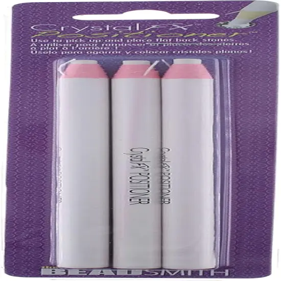 The Beadsmith Crystal FX Positioner Pencil &ndash; Hot FX &ndash; 6 Inches, 3 Pieces &ndash; Waxed Tip Tool for Working with Crystals, Rhinestones, Seed Beads, Flat Back Stones, Diamond Painting & Nail Art {6}