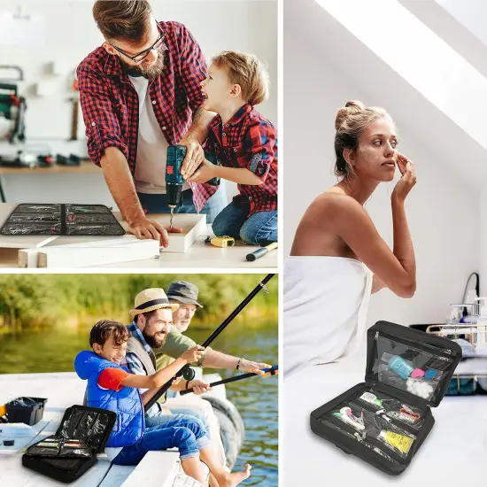 The Beadsmith Crafter&rsquo;s Tote &ndash; Personality Case &ndash; 12 x 10 Inches, Carrying Case with Shoulder Strap, Removable Zippered Pocket Pages, Ideal Storage for Arts & Crafts, Travel, Toiletries and Makeup Visit the The Beadsmith Store {5}