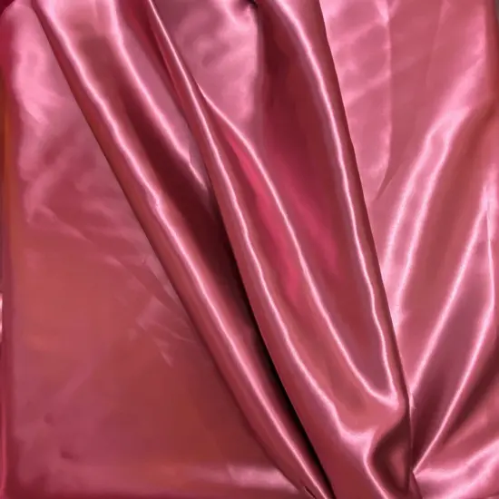 1 Yard Mauve Bridal Satin Fabric 58/60 Inch Wide Lustrous Sheen Material for Drapery, Costumes & Crafts {2}