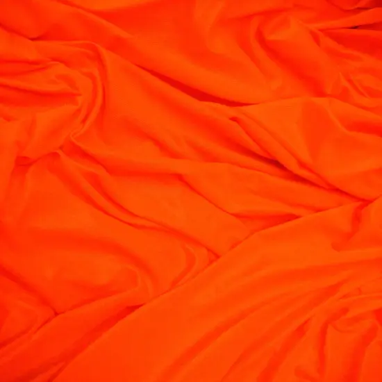 1 Yard Neon Orange Tricot Fabric Low Stretch Polyester For Aerial Use Backdrops Crafts 108&Prime;-120&Prime; wide {2}