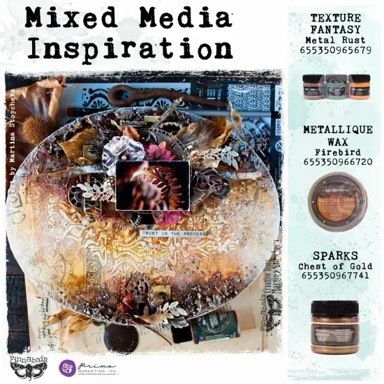 Finnabair Art Extravagance Rust Effect Paste 50ml Jars 3/Pkg-Metal Rust {4}