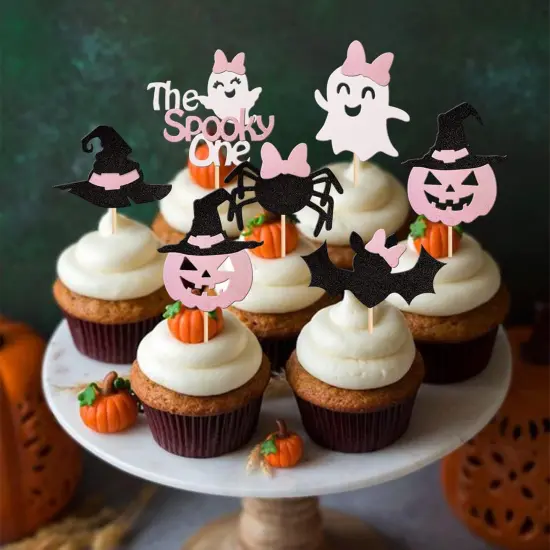 Spooky One Halloween Cupcake Toppers {4}