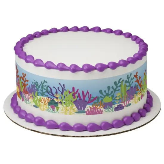 Coral Reef Edible Cake Topper Image Strips 3ct {1}