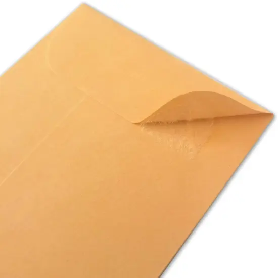 200PCS #7 Coin Envelopes 3.5x6.5 inches Brown Kraft Envelopes Classic Small Parts Gummed Flap for Coins, Cash, Credit Cards, Seeds {2}