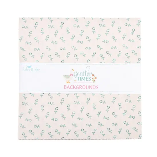 Gentler Times Backgrounds 10" Square Pack (Layer Cake / 10" Stacker) by Lori Holt for Riley Blake (10-16470B-42) {1}