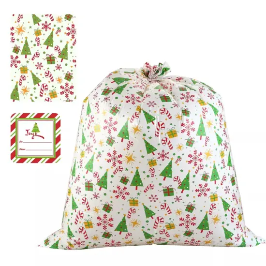 Kitcheniva 8 Pcs Christmas Party Plastic Big Gift Bags 36" x 44" {4}