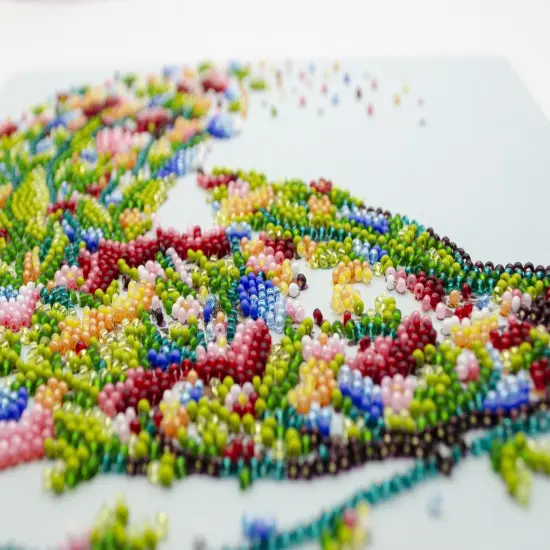 Bead embroidery kit - A singing bird {4}