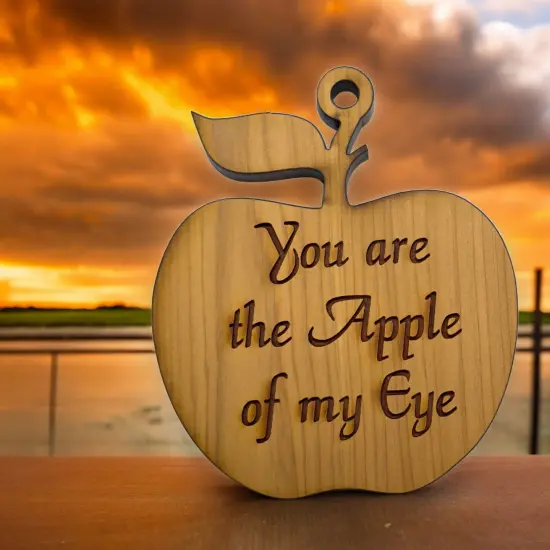 You are the Apple of my Eye CEDAR Ornament {5}