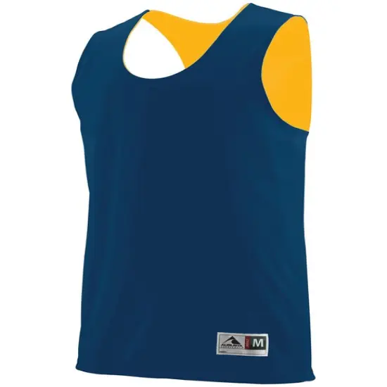 Augusta Sportswear&reg; Youth Reversible Sleeveless Jersey NAVY/ GOLD {1}