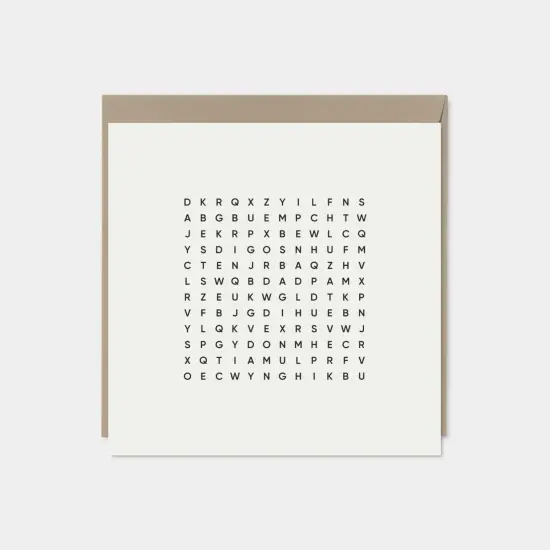 Best Dad Ever Square Word Search Card VI {1}