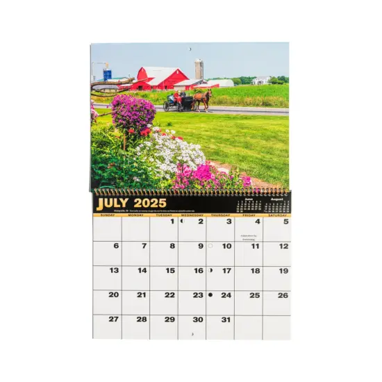 Doyle Yoder America's Amish Country 2025 Wall Calendar, 12 x 18 inches, Scenic Photography of Amish Life, Farms, and Traditions, Perfect for Home or Office {5}