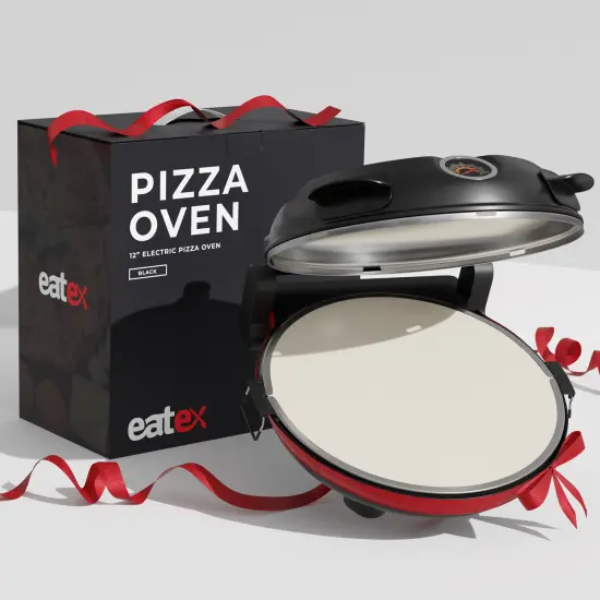 Eatex 12 Inch Countertop Pizza Oven Black {6}
