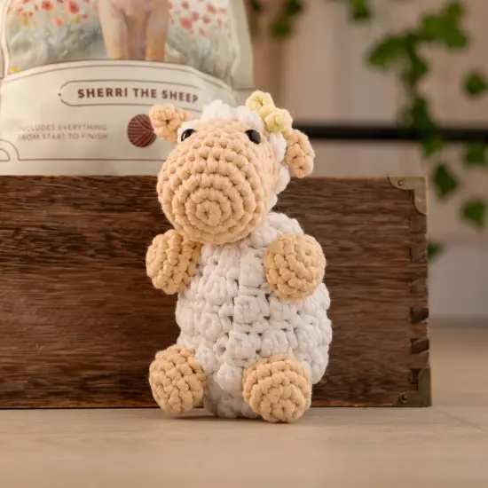 Hearth & Harbor Amigurumi Crochet Kit for Beginners Sherry the Sheep {5}