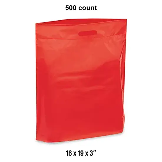 16 x 19 x 3" Die Cut Handle Bags for Any Occasion Red {1}