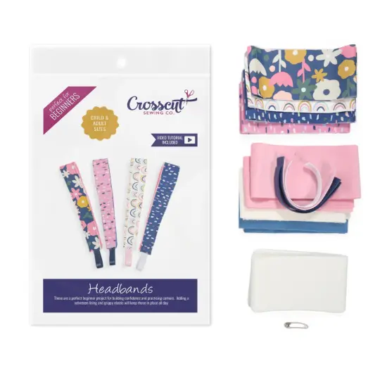 Crosscut Sewing Co.&reg; Headband Sewing Project Kit for Beginners Rainbow {1}