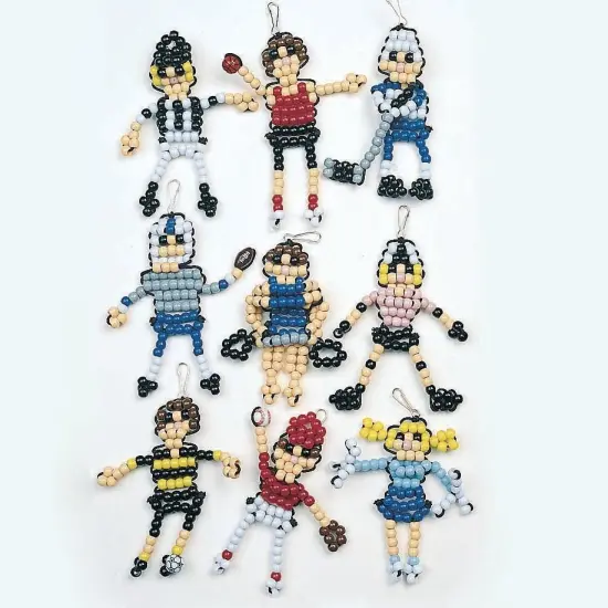 Beaded Sports Figures Craft Kit (Bag of 45) {1}