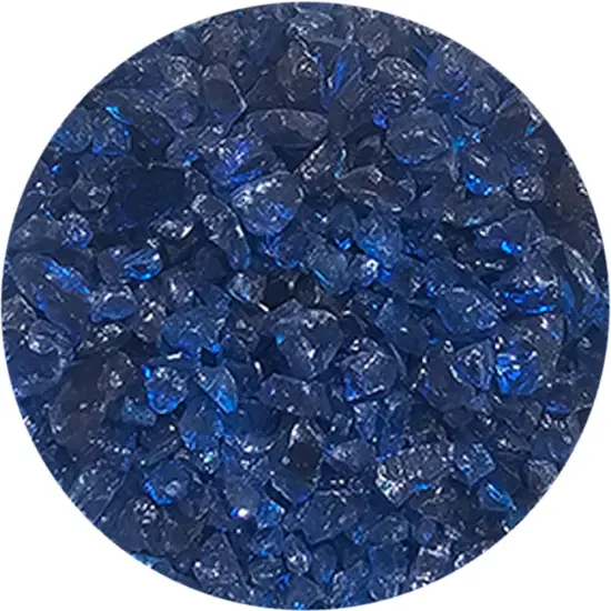 Wissmach Frit Coarse Sea Blue 96-43 1Lb. Jar 96 COE {1}