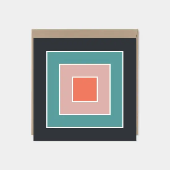 Color Block Square Card XI {1}
