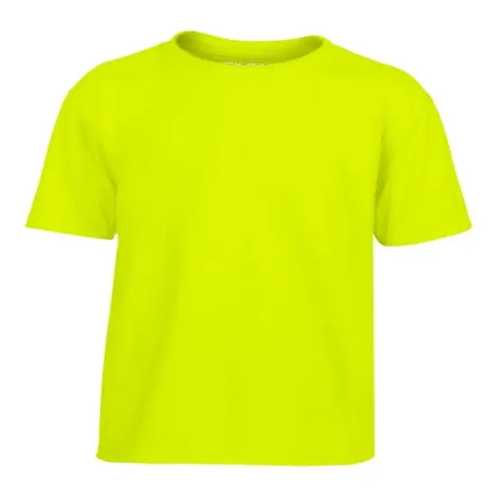Gildan&reg; Youth Performance Crewneck Short Sleeve T-Shirt SAFETY GREEN {1}
