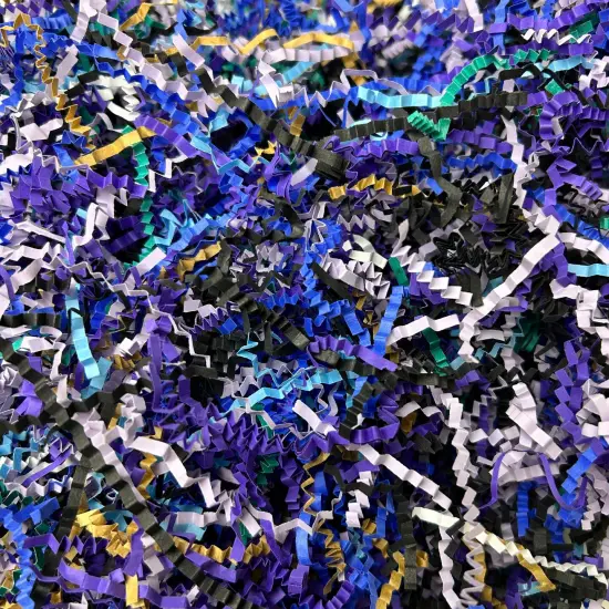 Tree Buddees 1 Pound of Outer Space Themed Crinkle Paper Shred for Easter Grass, Gift Baskets and Packaging {1}