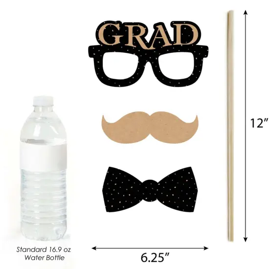 Big Dot of Happiness Bright Future - 2025 Graduation Photo Booth Props Kit - 20 Count {6}