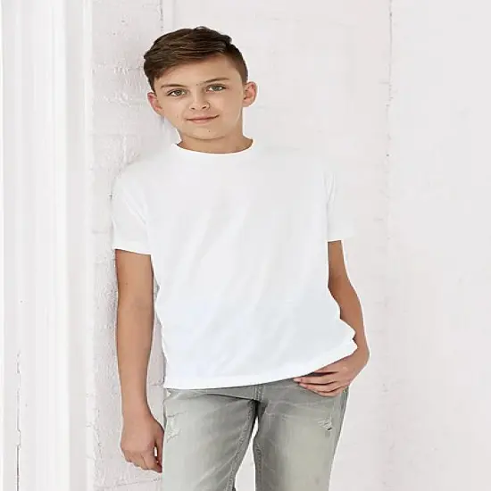 Sublivie&reg; Youth Sublimation T-Shirt White {3}