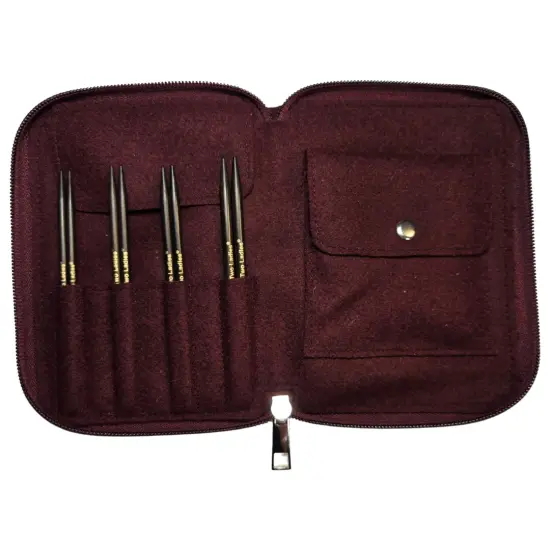 My Two Ladies | Sweater Set | 5" Ebony Interchangeable Knitting Needles | 4 Sizes | w/custom case {3}