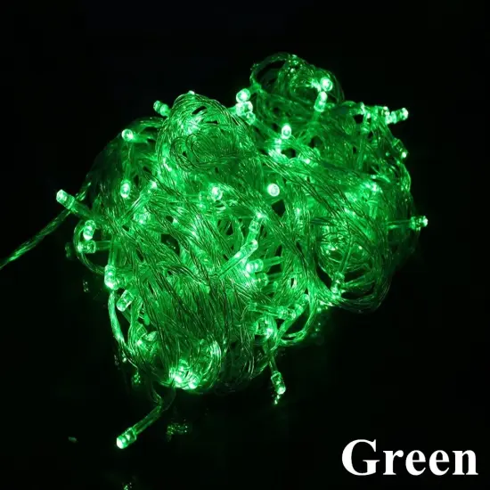 Perfect Holiday 200 LED String Light With Connector Green {1}