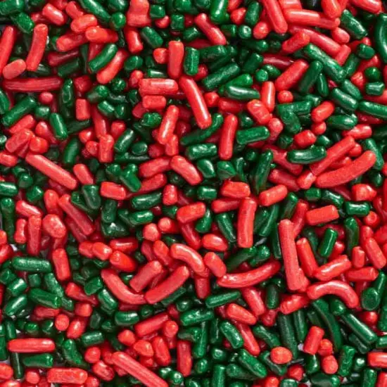 Red and Green Sprinkles 4oz {1}