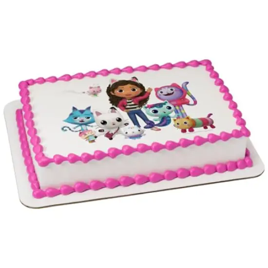 Gabby's Dollhouse PhotoCake® Edible Cake Topper Icing Image for 1/4 Sheet Cake or Larger {1}