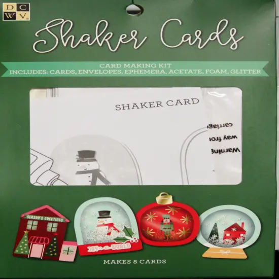 DCWV Christmas Shaker Cards Kit {1}