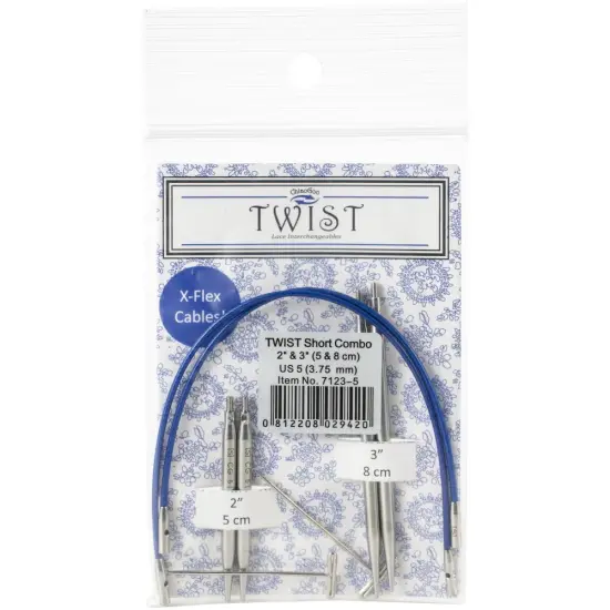 ChiaoGoo TWIST Short Combo Set 2" & 3" - US 5 (3.75mm) {1}