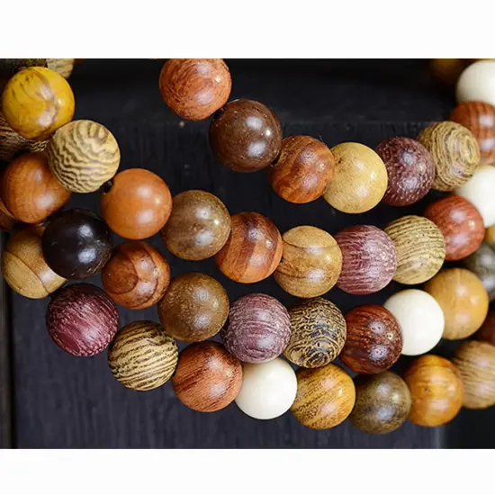 200pcs 8mm Gorgeous Natural Round Polished Rosewood Loose Beads for Jewelry Making DIY Handmade Crafts {1}