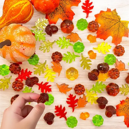 135 Pcs Autumn Harvest Table Scatters {4}