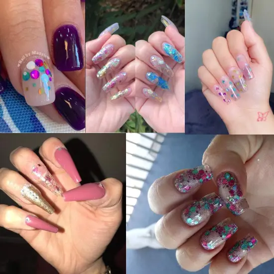4 Boxes Holographic Nail Sequins {5}