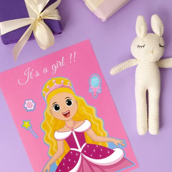 Wrapables Make a Face Stickers, Make Your Own Animal, Food, Dress-Up Stickers, DIY Craft Activities, Party Favors (24 Sheets), Princesses and Girls {4}