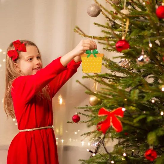 Wooden Christmas Ornaments to Paint for Kids Adults Set of 24 {4}