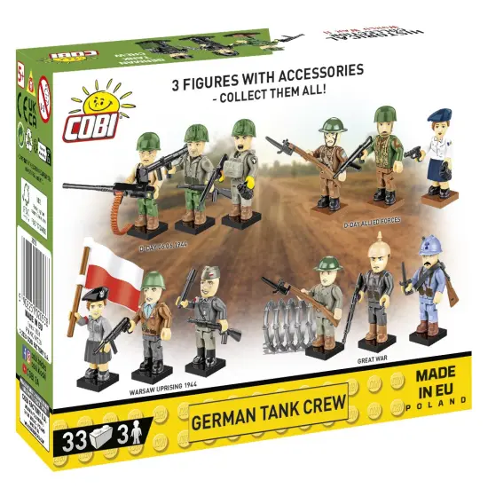 COBI Historical Collection WWII German Tank Crew Figures {3}