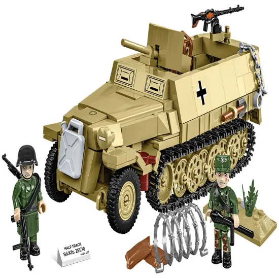 COBI Historical Collection WWII Half-Track Sd. Kfz. 251/10 Vehicle Building Set, 500 Pieces {2}