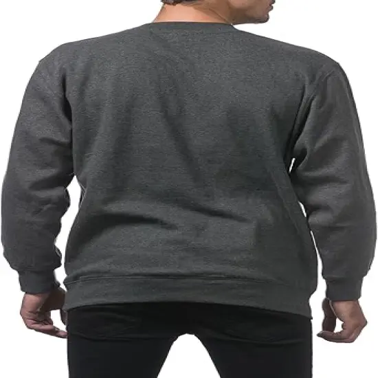 Men's Heavyweight Crew Neck Fleece Pullover Sweatshirt | RADYAN&reg; BROWN {5}