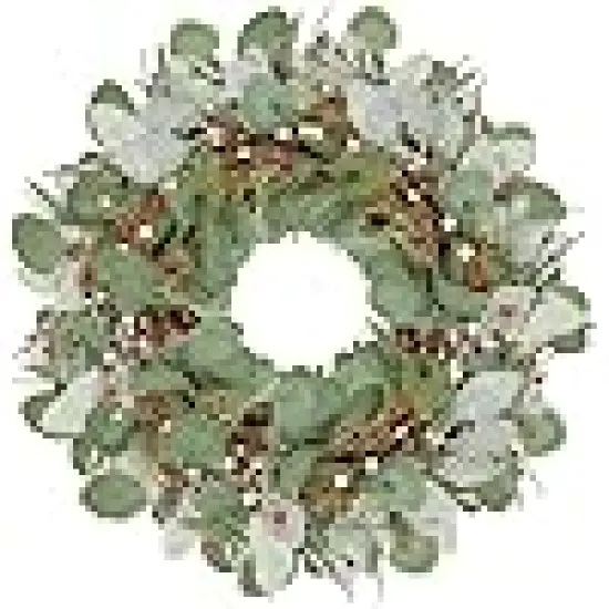 Artificial Eucalyptus Garland for Front Door Memorial Day Flag Day {6}