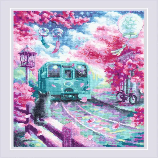 Spring Express R2233 Counted Cross Stitch Kit {1}