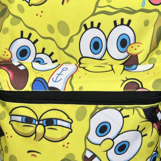 Sponge Bob All Over Print Nylon School Backpack 16" Bookbag for Girls & Boys {6}