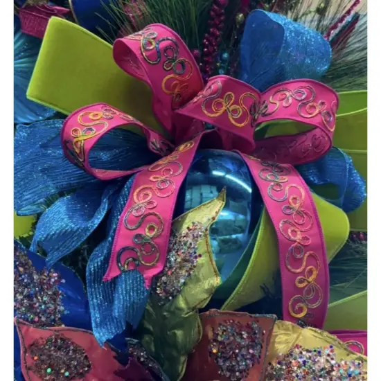 1.75" Whimsy Ribbon: Fuchsia (10 Yards) {2}