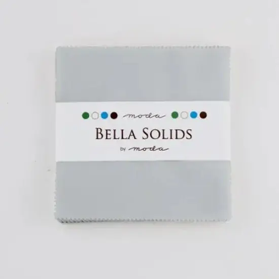 Grey Bella Solids Zen Grey Charm Pack Precuts {1}