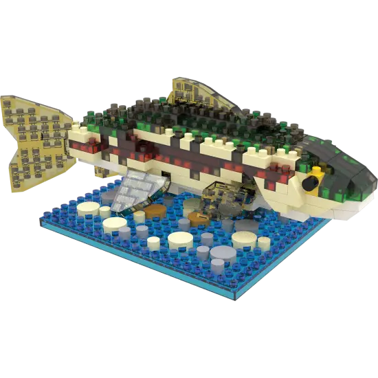 Mini Building Blocks - Rainbow Trout {5}