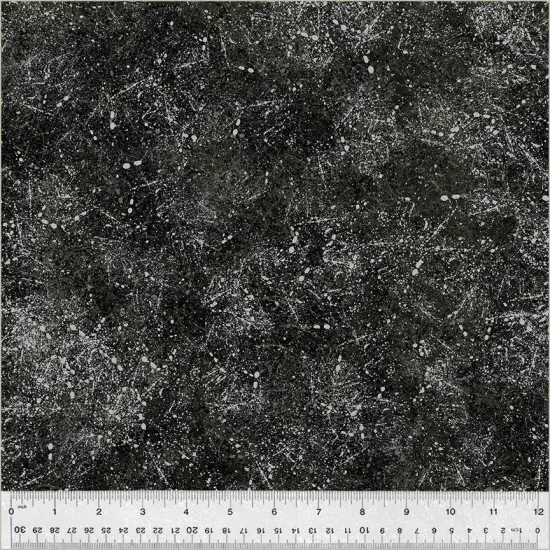 Black Noteworthy Splatter 44"/45 Fabric Per Yard {1}