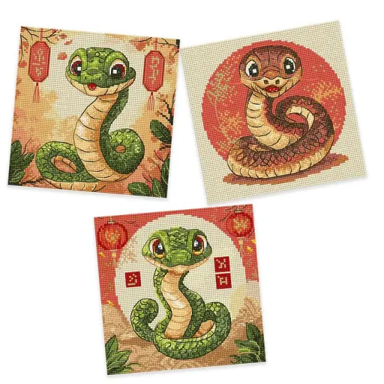 Snakes L9926 Counted Cross Stitch Kit {1}