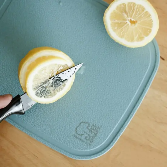 Chef Craft 10 x 7.5 Inch Wheat Straw Cutting Board and Paring Knife Set {4}