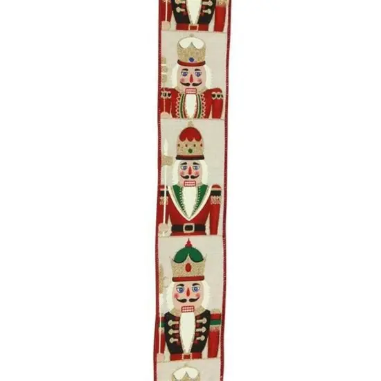 2.5" Nutcrackers Ribbon: Light Natural (10 Yards) {2}